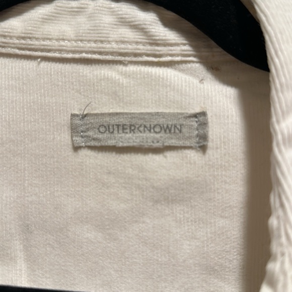 Outerknown White Corduroy Jumpsuit Size M, excellent shape - Picture 3 of 4